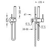 Tres STUDY bateria bidetowa 134123